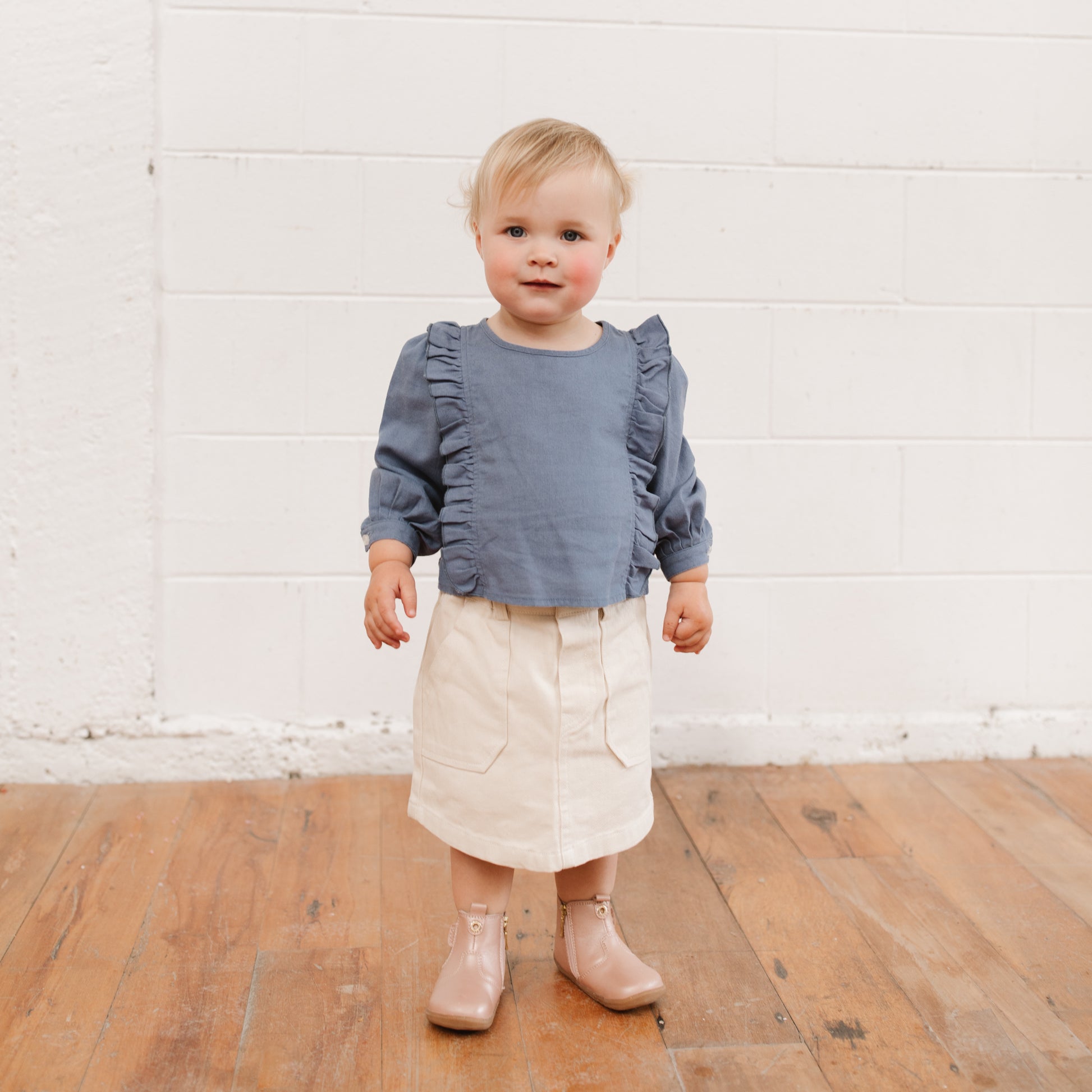 Emmie Skirt - child wearing the girl's skirt